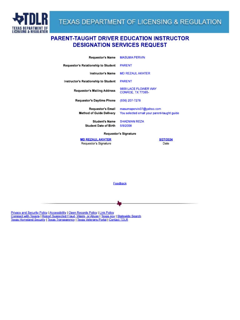 TDLR Page 3 | PDF