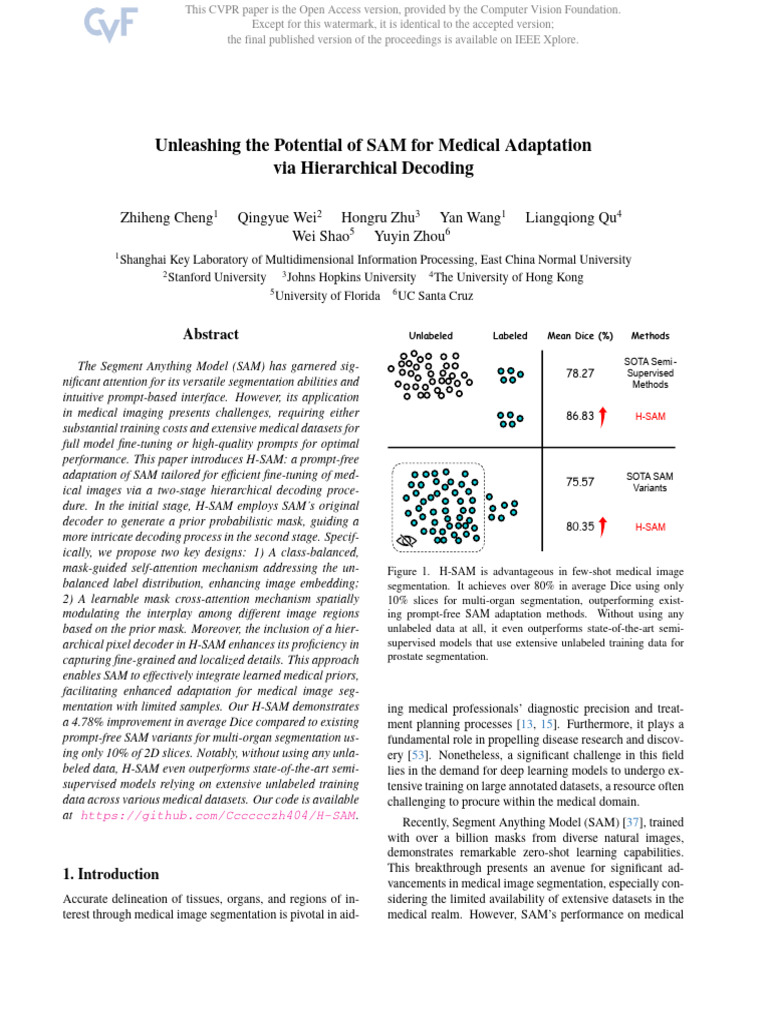 Cheng Unleashing The Potential of SAM For Medical Adaptation Via ...