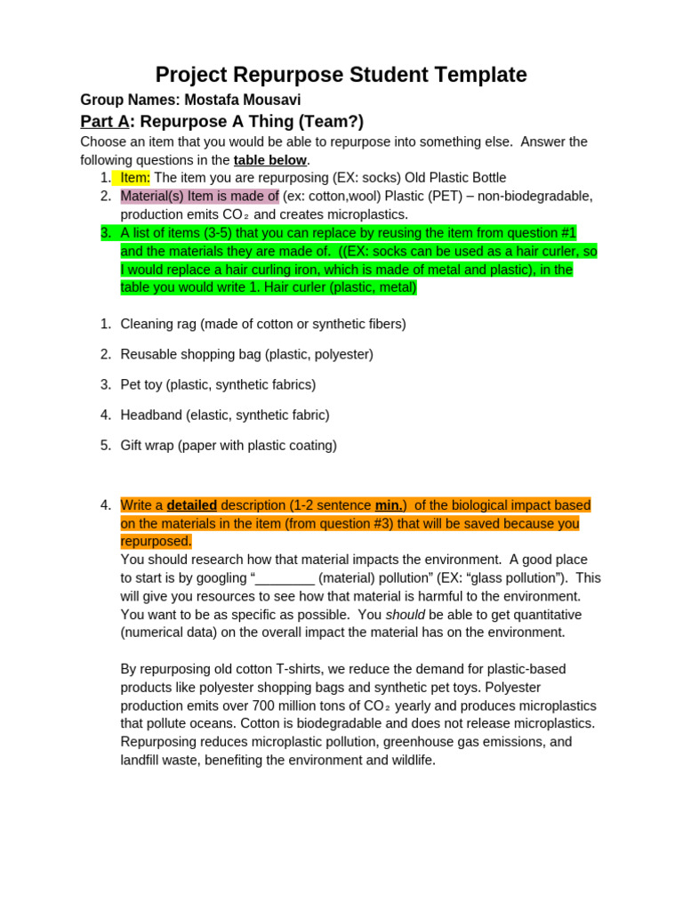 Repurposing Plastic and Food Waste Guide | PDF | Plastic | Textiles