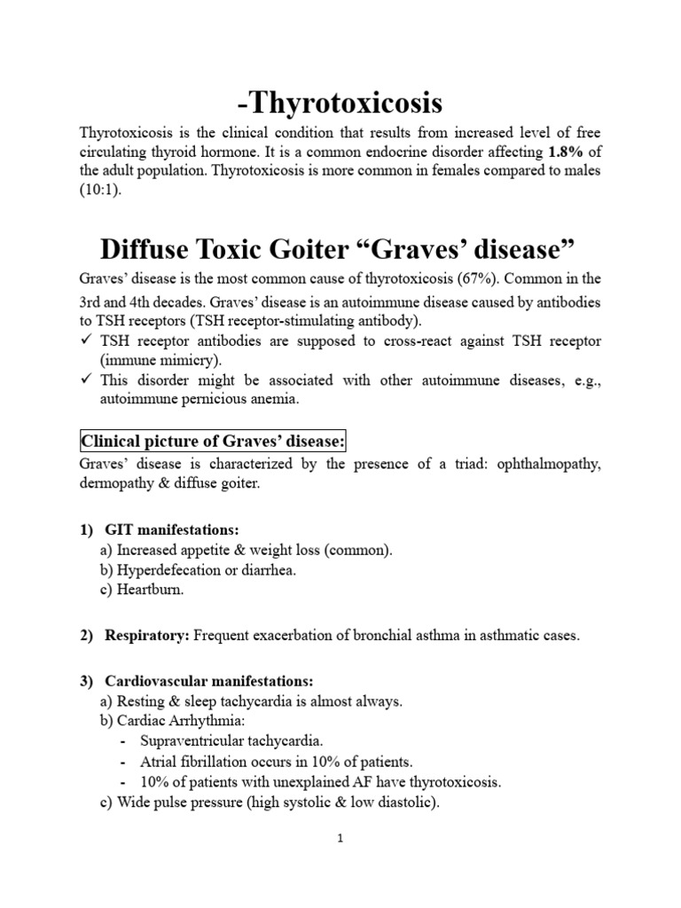 Hyperthyroidism Under 2025 F | PDF | Hyperthyroidism | Thyroid