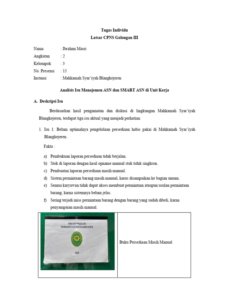 Isu Manajemen ASN di Mahkamah Syar'iyah | PDF
