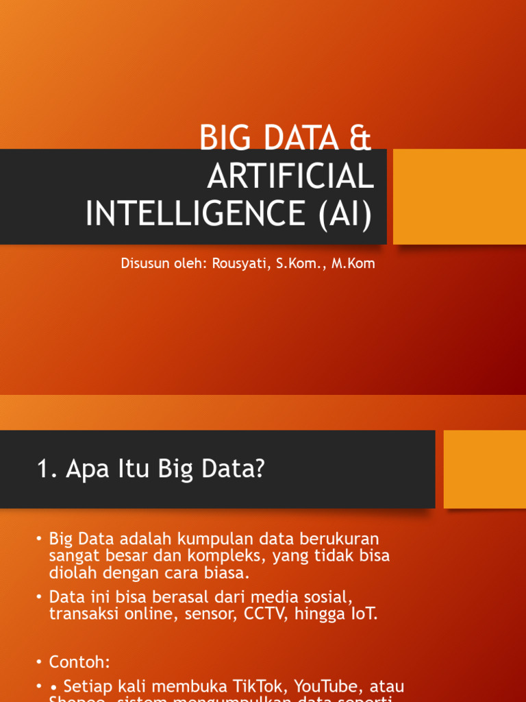 Memahami Big Data dan AI | PDF