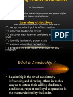 Leadership Styles and Power Styles