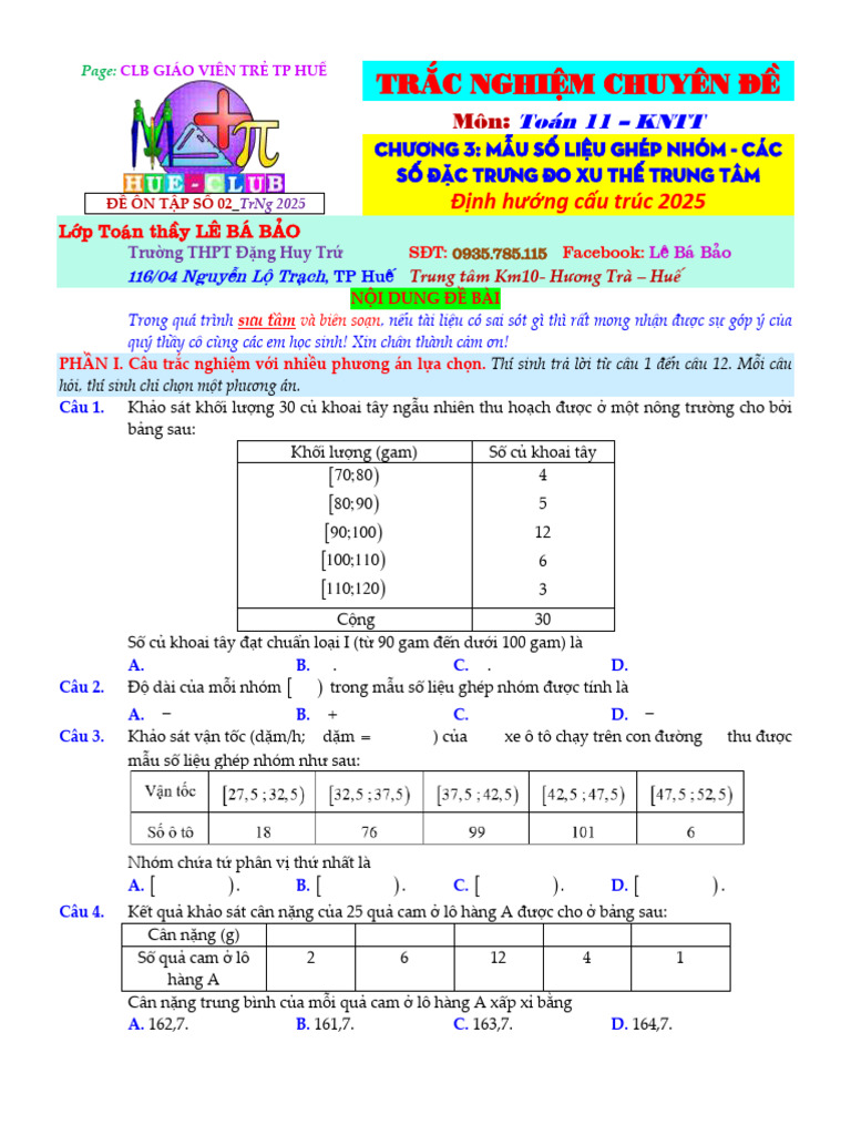 Toan 11 - de 02 Chuong 3 | PDF