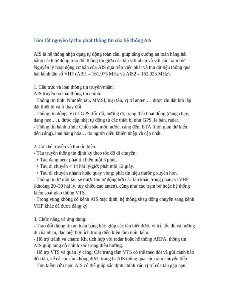 Tom Tat Nguyen Ly AIS | PDF