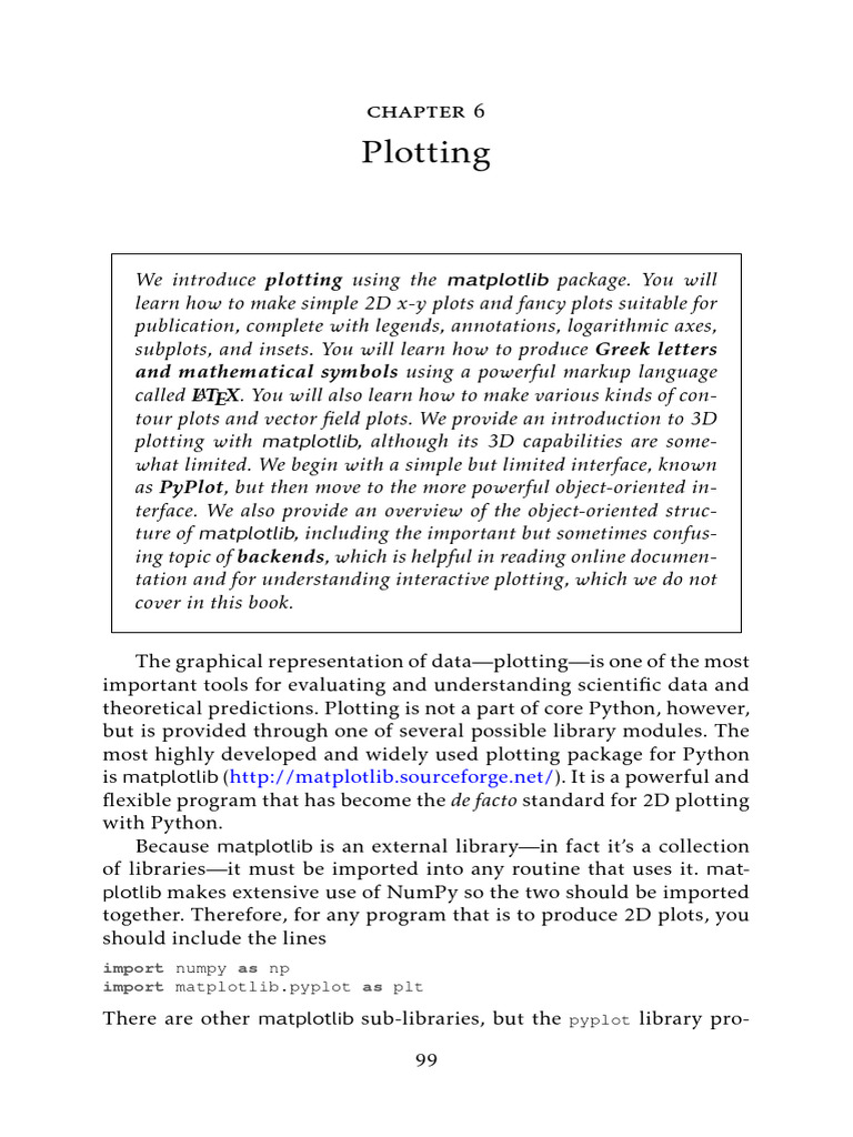 Mastering Matplotlib for 2D Plotting | PDF | Parameter (Computer ...