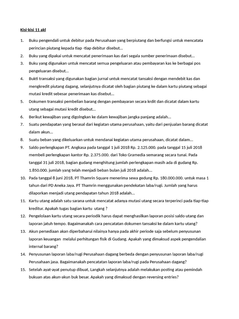 Kisi2 Firda | PDF