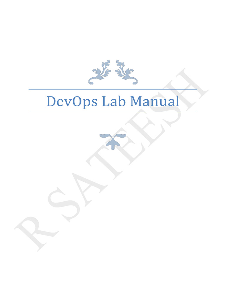 DevOps Lab Manual: Git, Jenkins, HTML Forms | PDF | Version Control ...