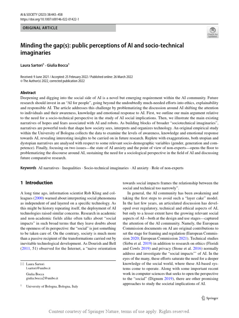 Public Perceptions of AI Narratives | PDF | Artificial Intelligence ...