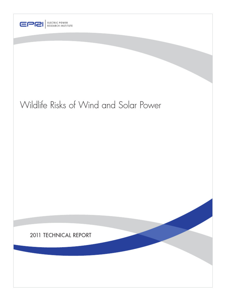 Wildlife Risks of Wind and Solar Power | PDF | Risk | Risk Management