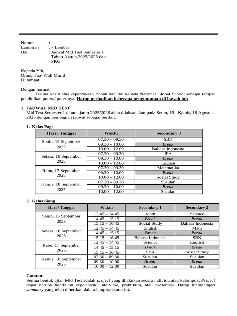 700 Se Mid Test Smt 1 Smp | PDF