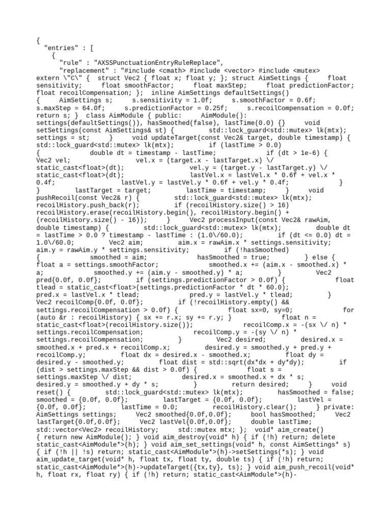 Aim Module for Smooth Targeting | PDF | Software Engineering | Computer ...