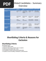 Candidate Shortlisting Matrix Guide | PDF | Chess