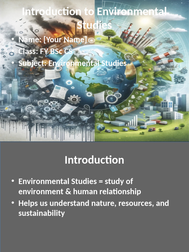 Overview of Environmental Studies | PDF