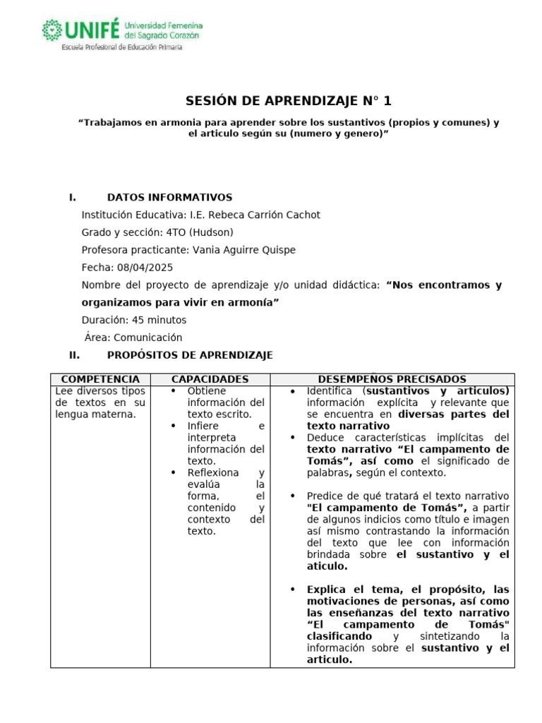 CM 08 04 2025 | PDF | Aprendizaje | Plan de estudios