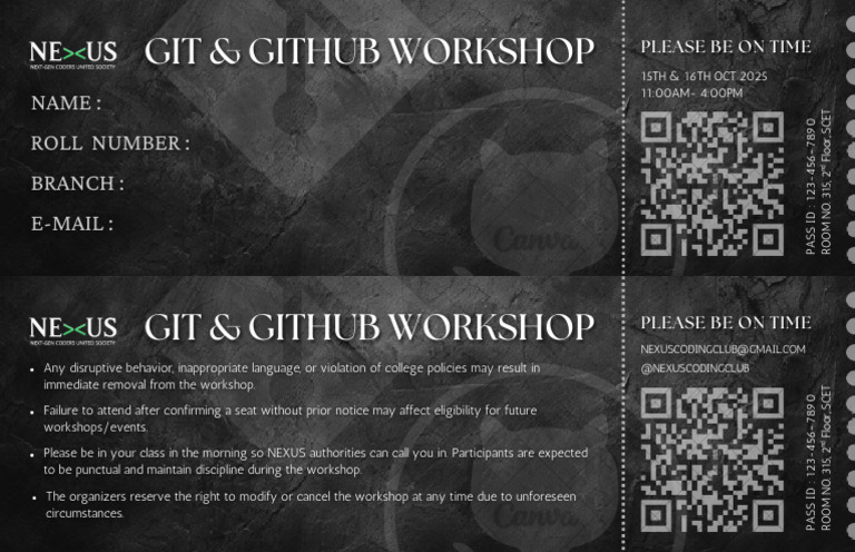 GIT & GitHub Workshop Details | PDF