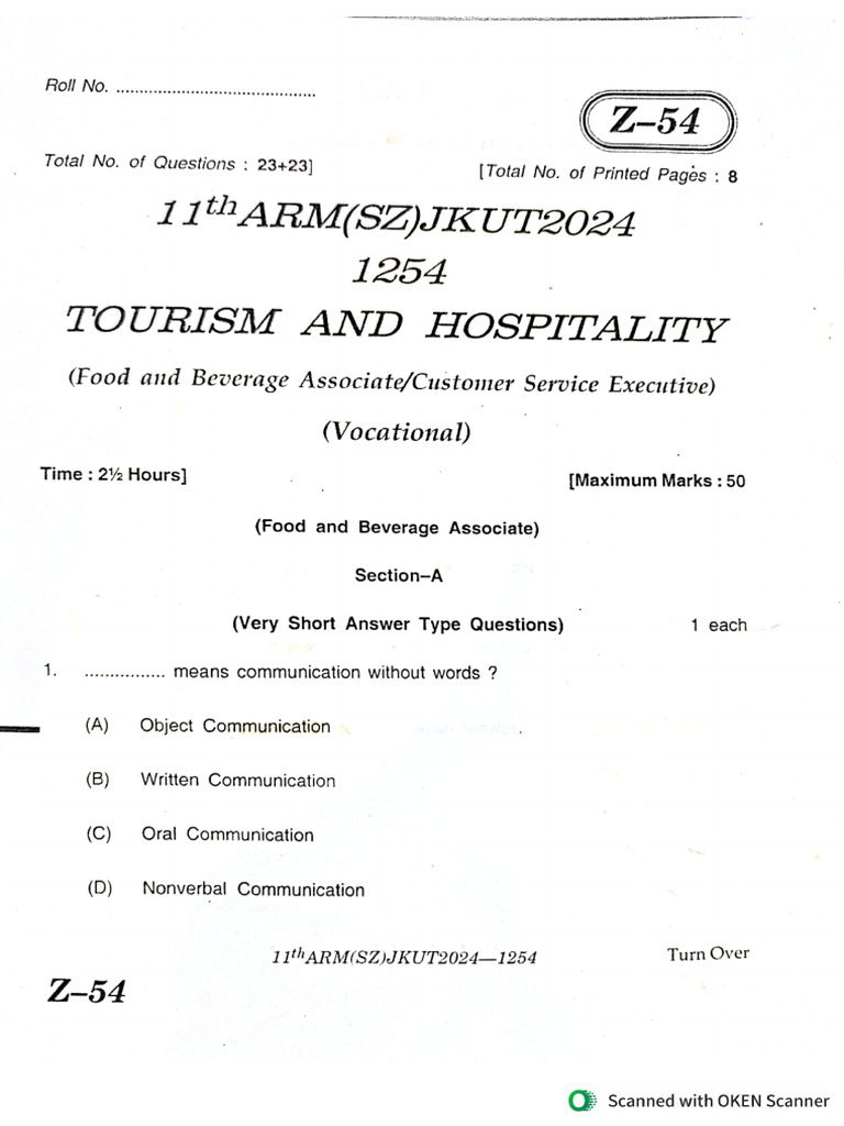 Class 11th Paper Last Year | PDF