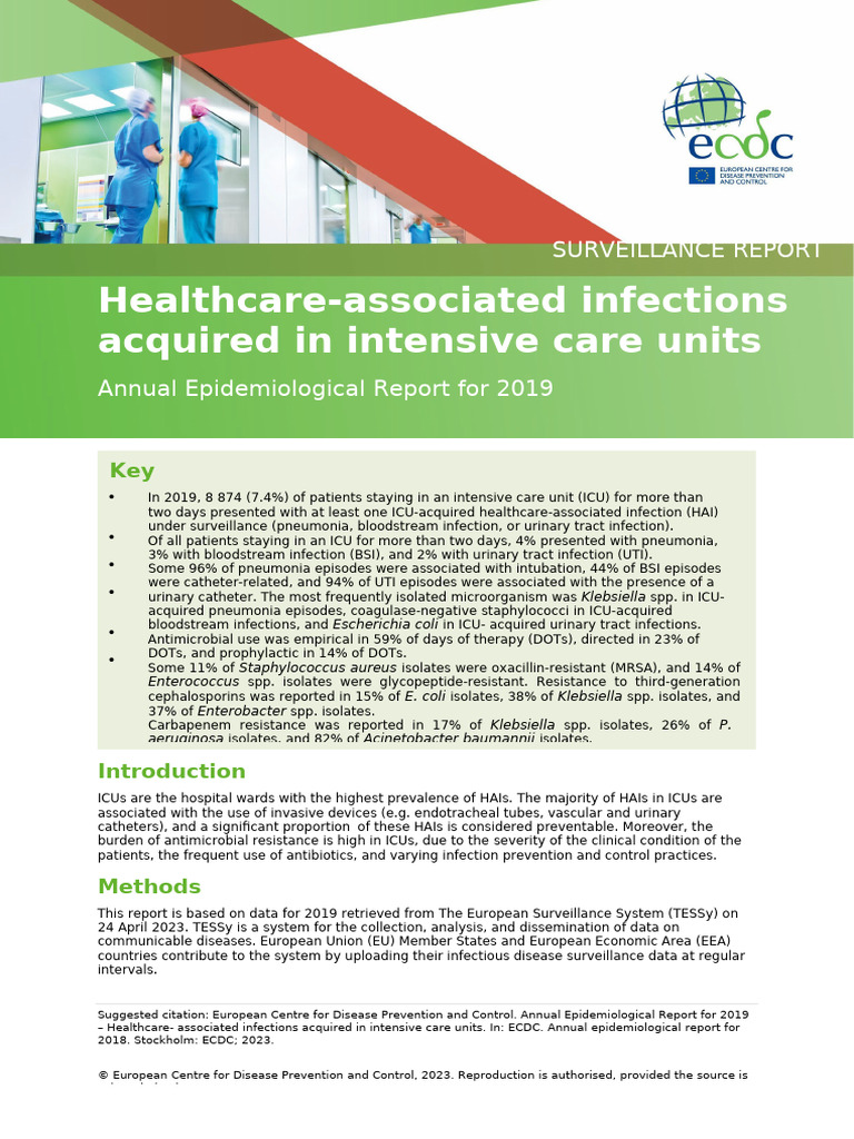 ICU-Acquired Infections Report 2019 | PDF | Hospital Acquired Infection ...