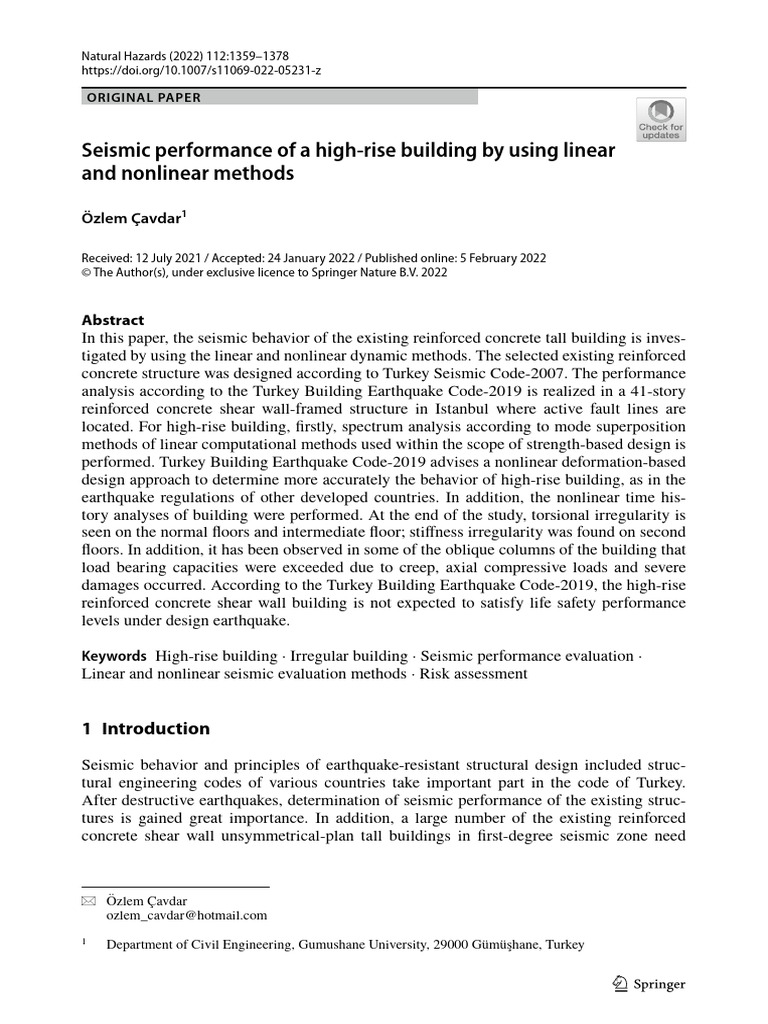 s11069-022-05231-z (1) | PDF | Beam (Structure) | Deformation (Engineering)