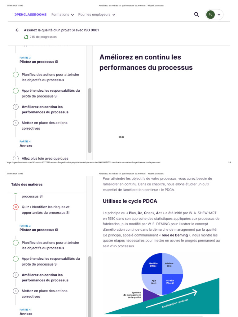 Amélioration continue des processus SI | PDF | Management de la qualité ...