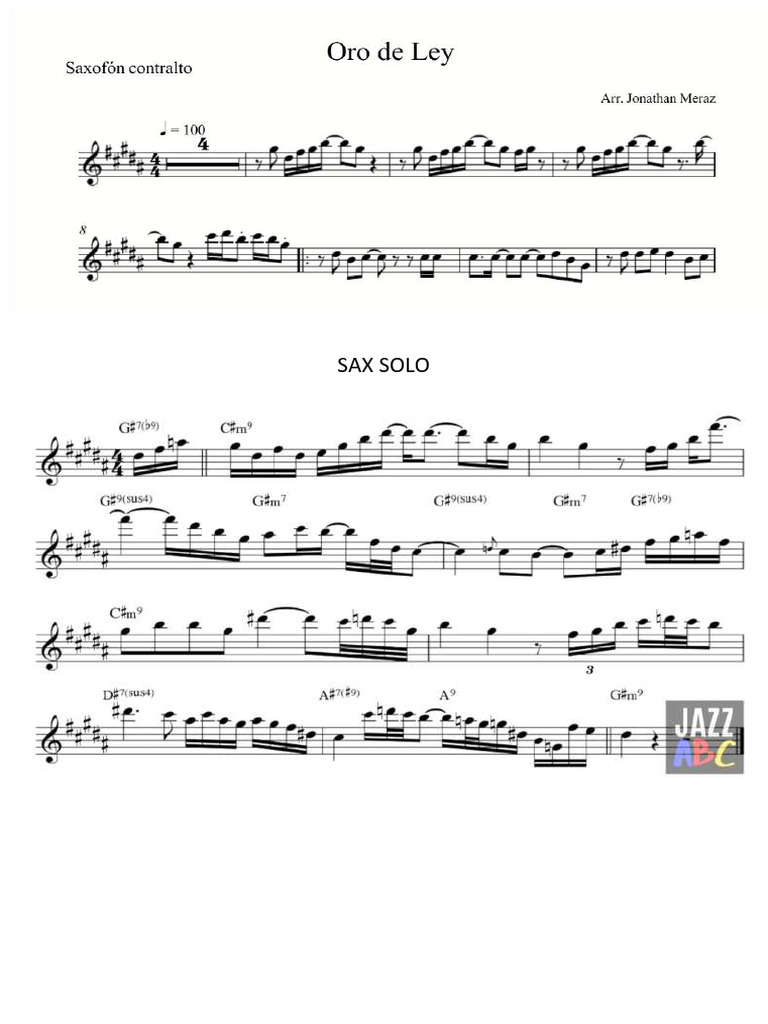 Sax Solo Sebas | PDF