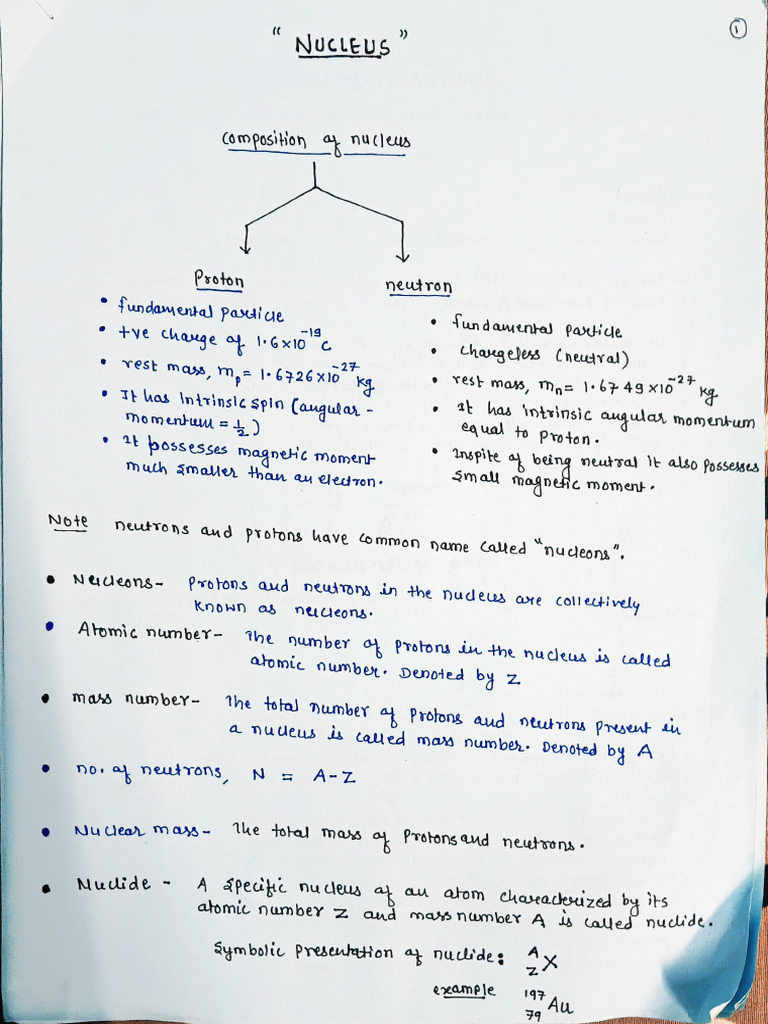Nucleus Note | PDF