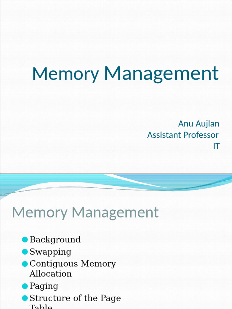 Memory Management Techniques Explained | PDF | Computer Data Storage ...