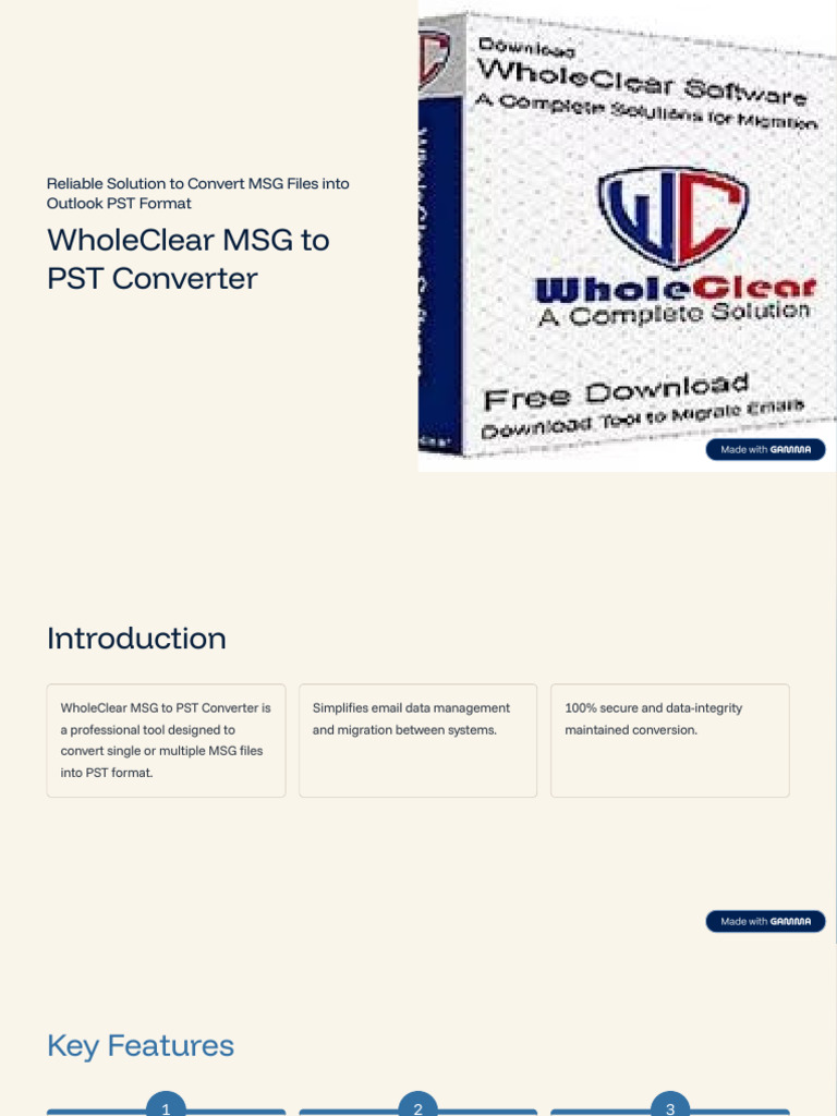 Professional Solution For MSG File Migration | PDF