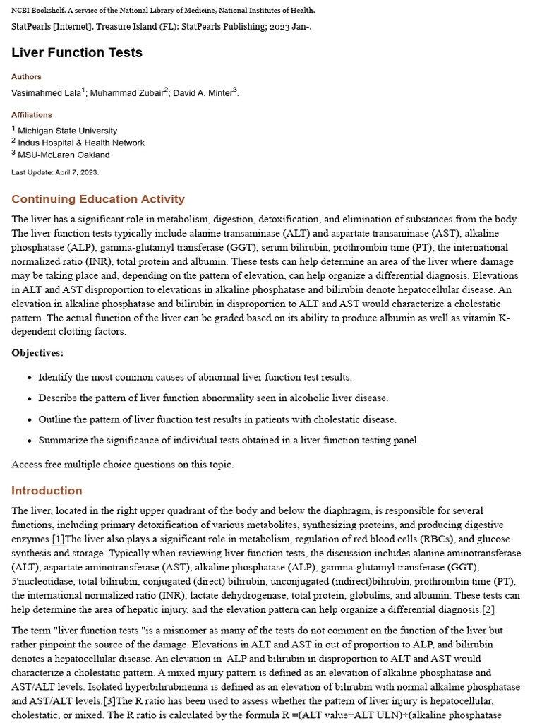 Understanding Liver Function Tests | PDF | Hepatitis | Alanine Transaminase