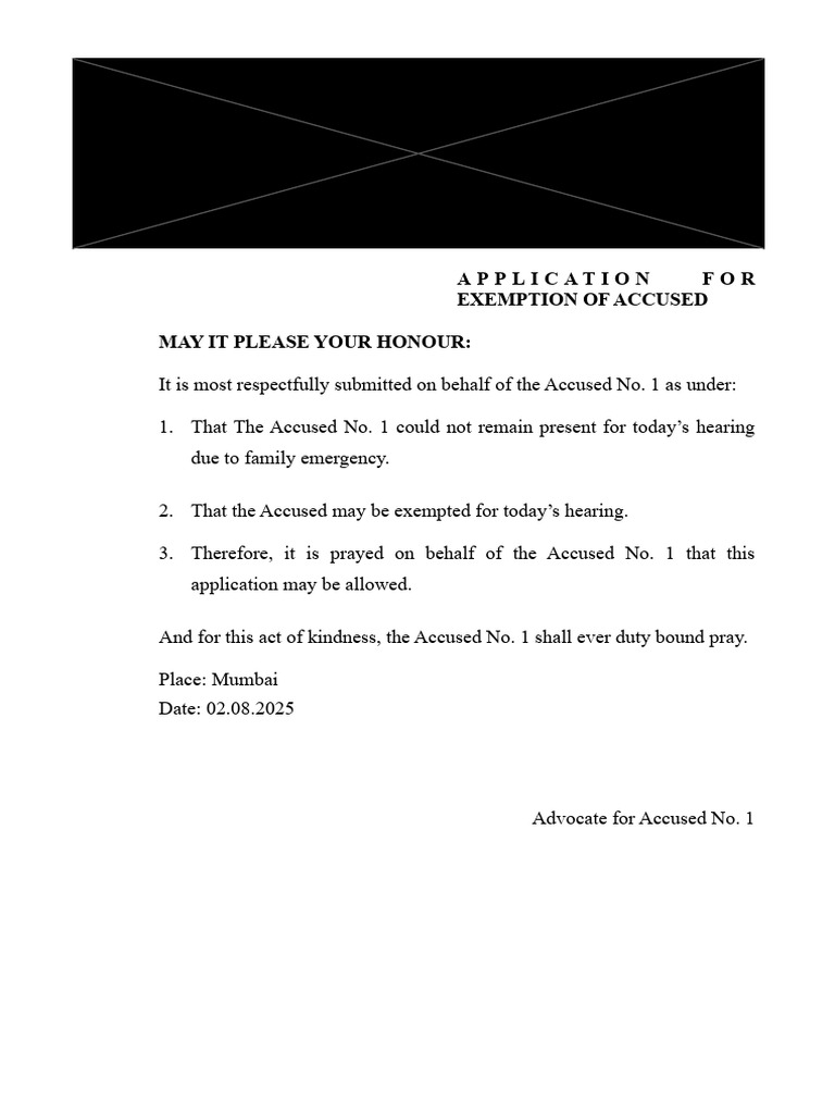 Application for Hearing Exemption | PDF