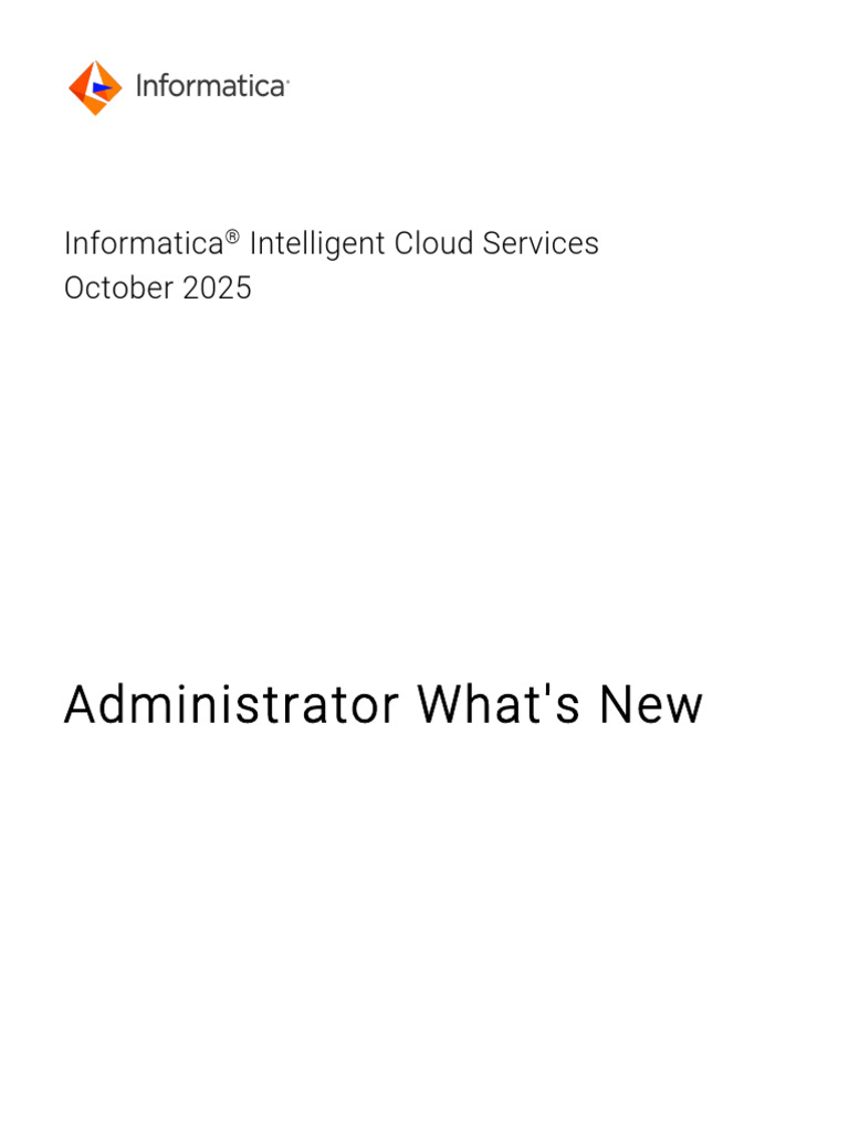 Informatica Cloud Services Update 2025 | PDF | Cloud Computing ...