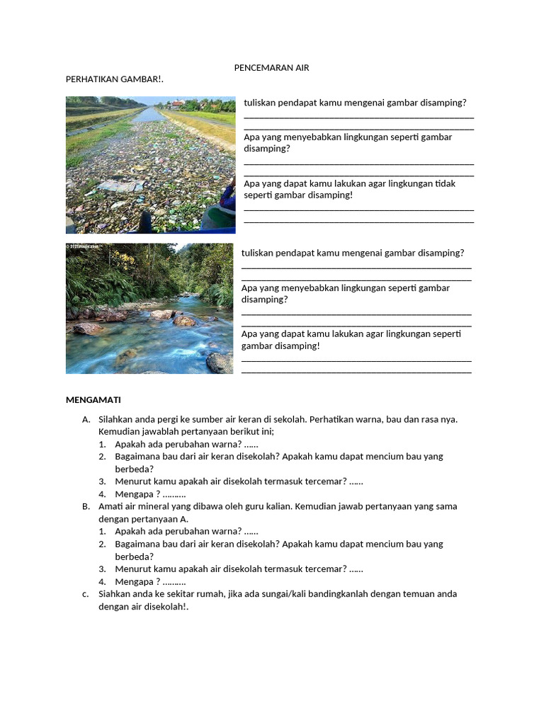 Dampak Pencemaran Air dan Solusinya | PDF