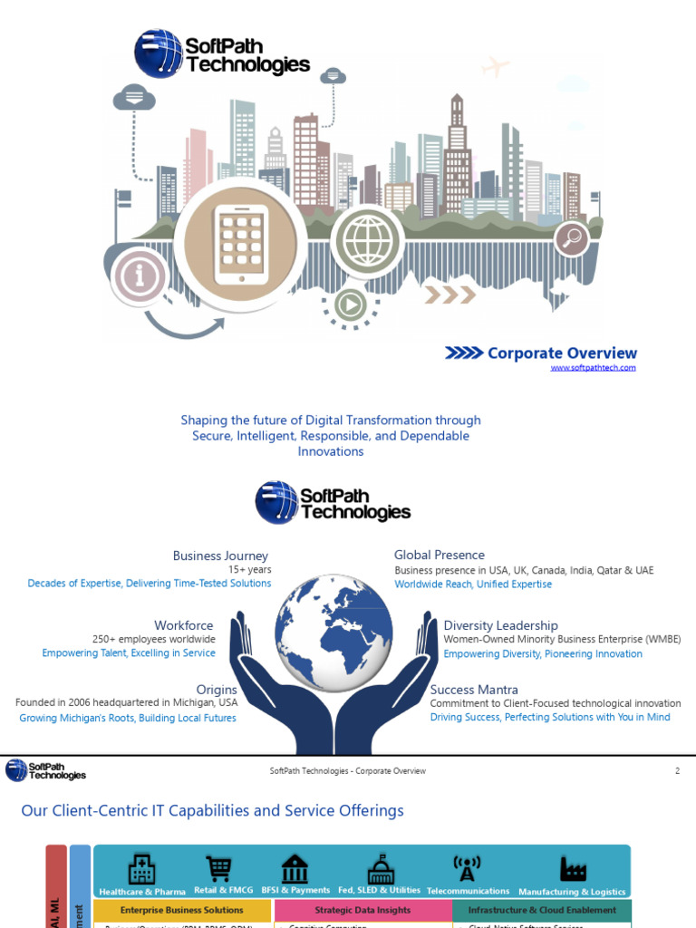 SoftPath Technologies Corporate Overview | PDF | Internet Of Things ...