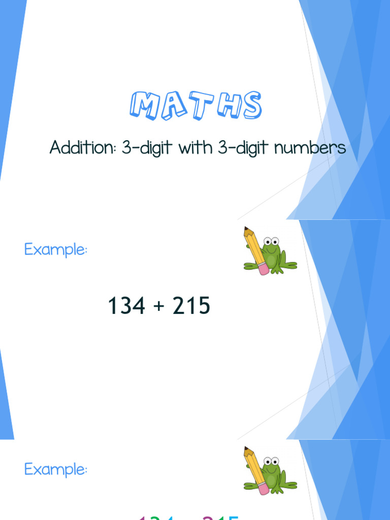 Addition 3 Digit | PDF