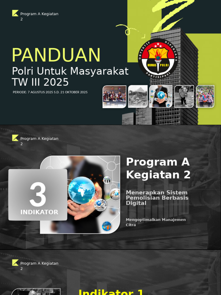 Program Polri: Pemolisian Digital 2025 | PDF