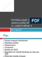 Physiologie cardiovasculaire (II)