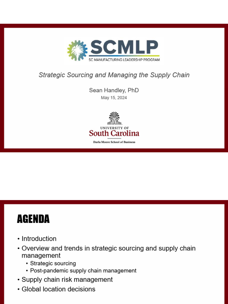 Strategic Sourcing & Supply Chain Insights | PDF | Procurement | Supply ...