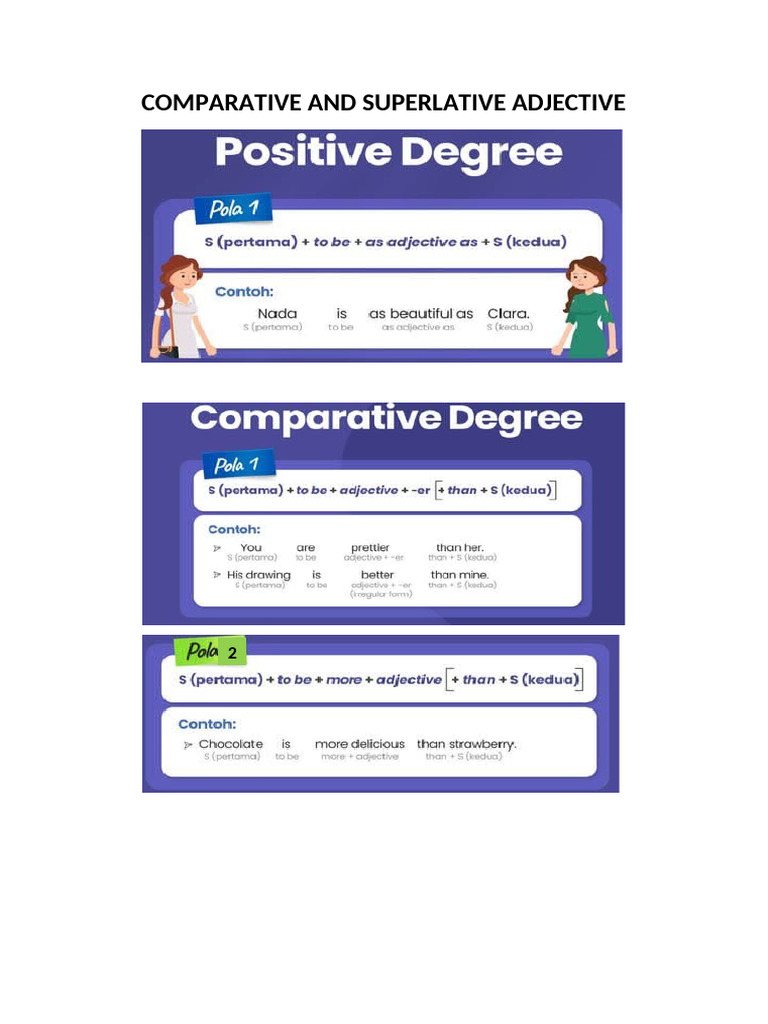 Comparative and Superlative Adjectives Guide | PDF | Linguistic ...