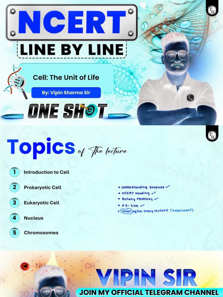 Cell - The Unit of Life Class Notes | PDF