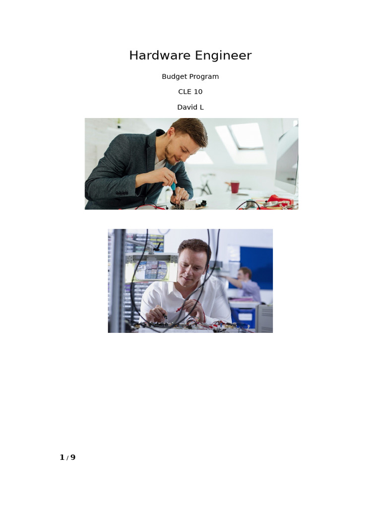 Hardware Engineer | PDF | Landlord | Computer Hardware