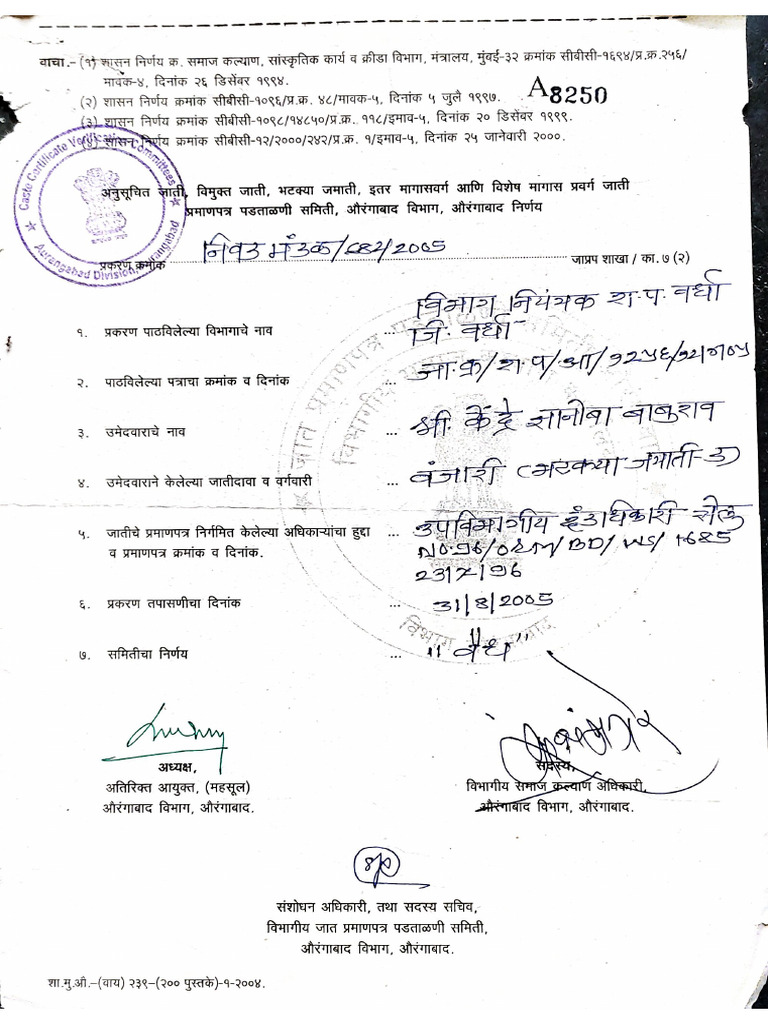 Cast Validity D.B.kendre | PDF