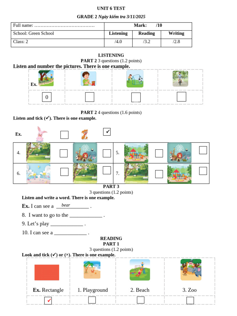 Grade 2 Unit 6 Test Overview | PDF | Chess Theory | Chess