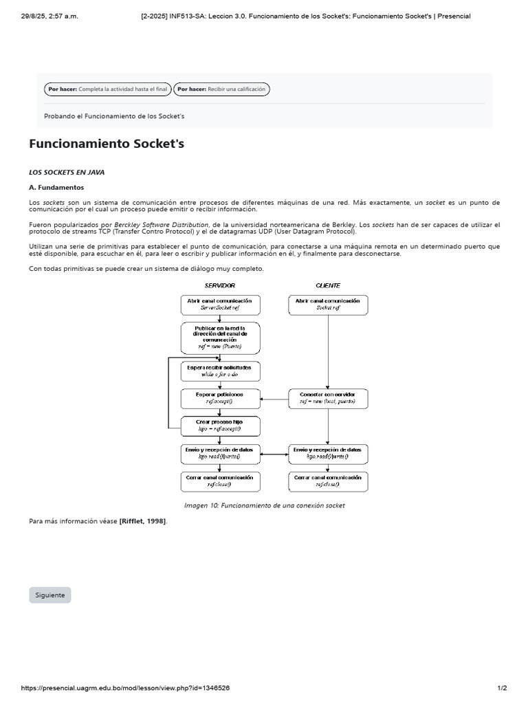 Funcionamiento de Sockets en Java | PDF | Zócalo de red | Informática