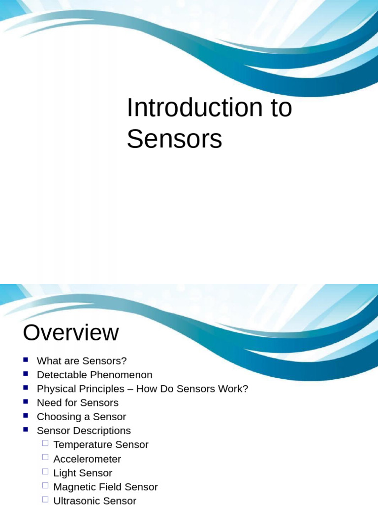Introduction To Sensors Rev 1 | PDF | Sensor | Polarization (Waves)