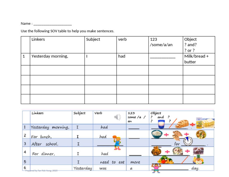 Sentence Structure Practice Guide | PDF