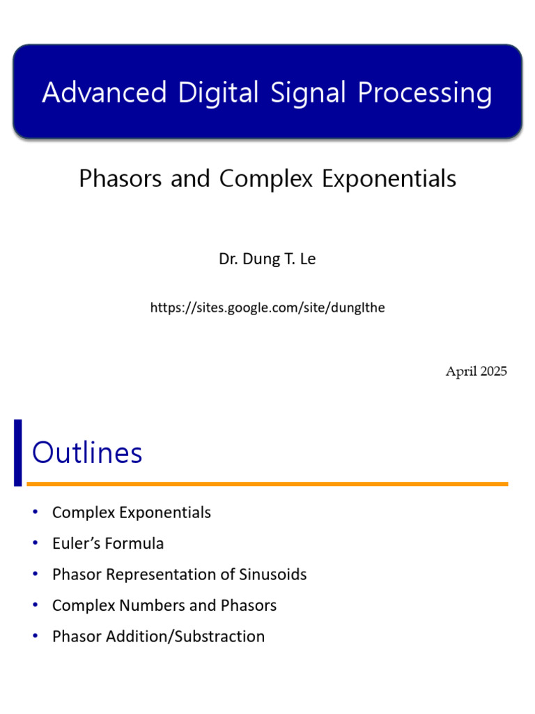 Phasors and Complex Exponentials Explained | PDF | Phase (Waves ...