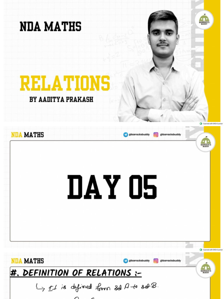 Yt Chapter 2 - Relations Class 2 | PDF