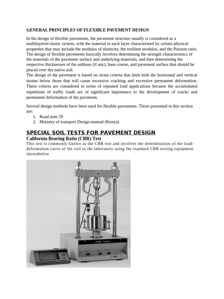 General Principles of Flexible Pavement Design | PDF