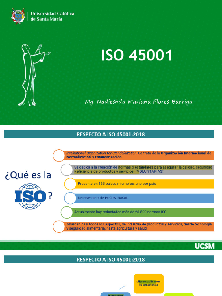 SST - Iso 45001 | PDF | Organización internacional para la ...
