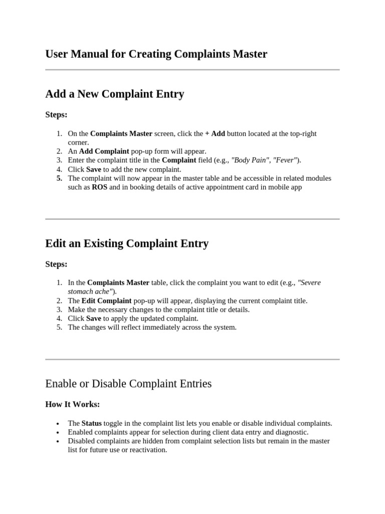 Creating Complaints Master | PDF | Computing | Software